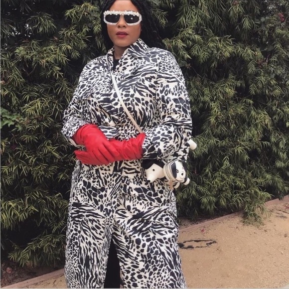 Sergio Hudson x target animal print trench coat  nwt - Picture 8 of 13